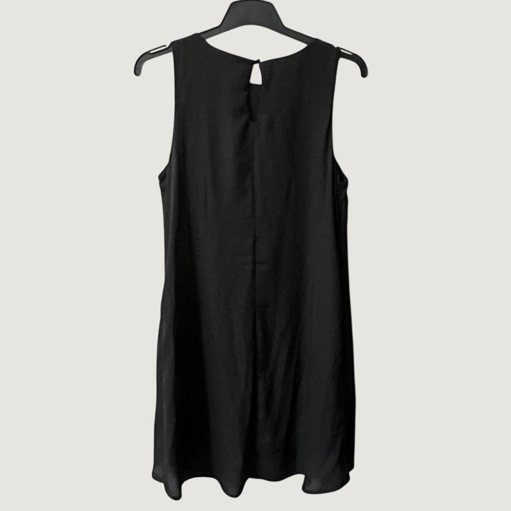 Nordstrom Rack Sleeveless Shift Dress Womens Medium Black Casual Chic New - Picture 2 of 11